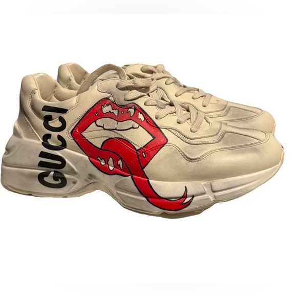 Gucci Wmns Rhyton 'Mouth Print' - Picture 1 of 10